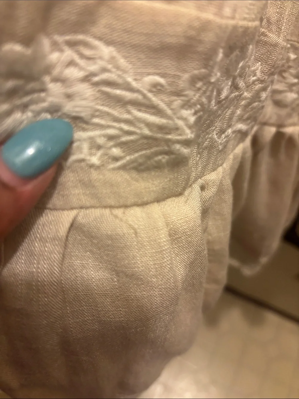 torrid Ivory Lace-Trim Tiered Mini Dress - Picture 2 of 5